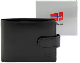 Odinė piniginė Nordee SLANGE 035L juoda