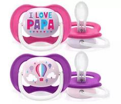 Čiulptukai AVENT "Ultra Air" ortodontinis 6-18 m 2vnt I love papa