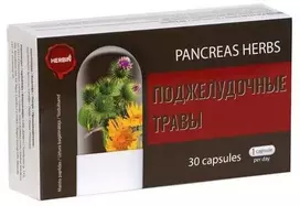 Symbiofarm Pancreas Herbs Kasos žolės virškinimo sistemai su varnalėša Herbin, 30 kapsulių