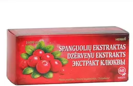 Pharma Plc Spanguolių ekstraktas Herbin, 60 tablečių