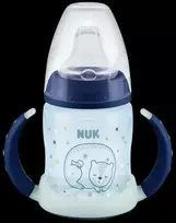 NUK 372639 Buteliukas 150ML ŚWIECĄCA Z UCHWYTAMI 526672, 215326