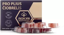 PRO PLIUS ČIOBRELIS, pastilės su propoliu