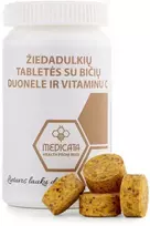 ŽIEDADULKIŲ TABLETĖS SU BIČIŲ DUONELE IR VITAMINU C, N20