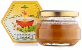 MEDAUS ARBATA „VAKARAS“, 140g, su propoliu ir žolelėmis