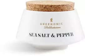 Greenomic Delikatessen Jūros druska su pipirų mišiniu japoniško stiliaus indelyje 40g
