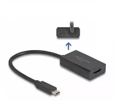 Delock Adapteris HDMI Buchse zu USB Type-C™ Stecker (DP Alt Mode) - 4K mit PD 100 W