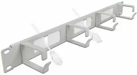 Delock 66543 - Kabelių valdymo skydelis - Pilkas - Metalas - 1U - 486 mm - 63 mm