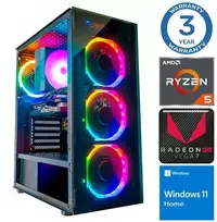 Stacionarus kompiuteris INTOP Ryzen 5 5600GT 32GB 250SSD M.2 NVME+4TB Radeon RX Vega 7 WIN11 (RW74353WH) (Atnaujinta)