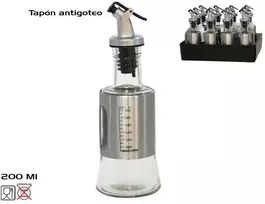 Eļļas dozēšanas pudele 190 ml ar pilēšanas aizsardzību 19 x 6 5 x 6 5 cm KITCHEN&GO ()
