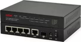 Šakotuvas Jungiamasis Roline ROLINE gigabito eterneto komutatorius su 6 prievadais (5x 10/100/1000 + 1x SFP, 4x PoE+)