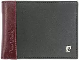 Natūralios odos vyriška piniginė Pierre Cardin TILAK30 8805, juoda/raudona