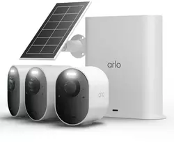 „Kamera IP Arlo Ultra 3“ apsaugos kameros rinkinys su 3 kameromis ir saulės baterija (VMC5350-111EUS)