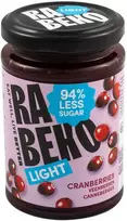 Rabeko Light Jam 230 g Spanguolių džemas less sugar