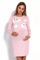 Naktiniai marškiniai nėščiosioms PeeKaBoo, rožiniai