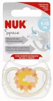 Nuk SILIKONINIS ČIULPTUKAS 'SPACE SUN' 6–18 MĖN., 1 VNT.