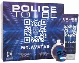 Police To Be My.Avatar EDT rinkinys vyrams (EDT 40 ml + Dušo želė 100 ml)