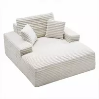 Vidaus poilsio krėslas, moderni minkšta itin didelė skaitymo kėdė su pagalvėmis ir porankiais, gili sofa miegamajam ir svetainei, minkštas fotelis