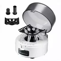 Mini centrifugos aparatas laboratoriniams eksperimentams, elektrinė tylaus veikimo kompaktiška centrifuga, „du viename“ rotorius, fiksuotas 7000 rpm greitis, nešiojama laboratorinė įranga
