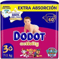 DODOT ACTIVITY EXTRA size 3 diapers 6-10 kg 60 units