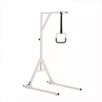 Lovos mobilumo trapecijos skersinis, reguliuojamo aukščio prisitraukimų pagalbinis skersinis su ratukais, tvirta plieninė atrama, 158.8kg keliamoji galia, grindų stovas pagyvenusiems ir neįgaliems