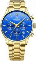 Vyriškas laikrodis Giewont Chronograph Safyras Auksas Mėlynas GW6310-B5