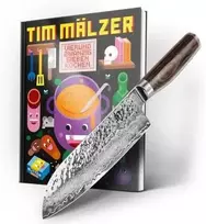 Nóż kai Europe Shun Premier TDM-W23 Tim Mälzer Santoku + książka kucharska