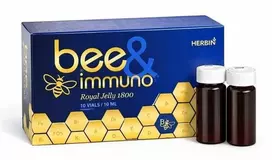 Bescorp Health Maisto papildas su saldikliu Bee & immuno Herbin, 10 buteliukų