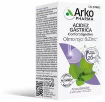 Arkopharma Gastric Acidity Digestive Comfort Slippery Elm - Zinc 40 Capsules