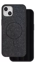 Telforceone Blizgučiais dengtas plonas „Mag“ dėklas, skirtas „iPhone 14 6,1“; juodas