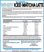 Išrūgų baltymų kokteilis su matcha skoniu NNT Whey 600 g