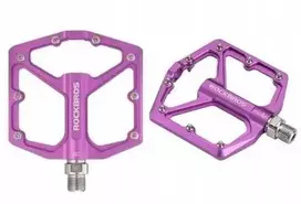 Dviračių platforminiai pedalai, aliuminio korpusas, violetinė, Rockbros