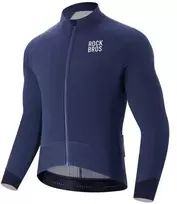 Rockbros YDWT014 Žieminė flisinė dvisluoksnė dviratininko striukė, L dydis - Mėlyna