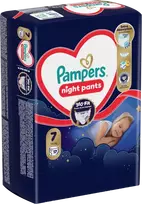 Pampers Night Pants Sauskelnės-Kelnaitės, 7, 17 vnt.