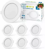 Aigostar itin plonas LED lubinis šviestuvas, 9 W, 230 V, 6500 K šaltai balta, įleidžiamas, 6 vnt. rinkinys