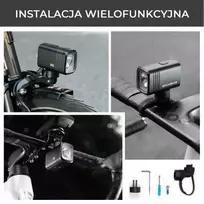 Rockbros priekinė dviračio lempa 1000 lm balta