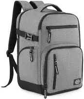 Zagatto Lėktuvo kuprinė 40x25x20 cm su nešiojamojo kompiuterio skyriumi, tinkama Ryanair ir Wizz Air, pilka