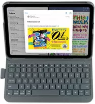 Deqster Slim Pro Klaviatūra für iPad 10.9" (10 Gen.), iPad Air 11" (M2), iPad Pro 11" (4./ 3./ 2./ 1. Gen.)