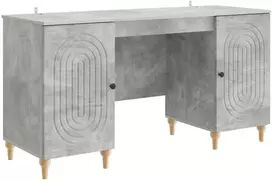 Stalas Betono pilka 142,5 x 50 x 75 cm Apdirbta mediena
