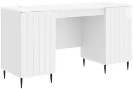 Stalas Itin blizgi balta 142,5 x 50 x 75 cm Apdirbta mediena