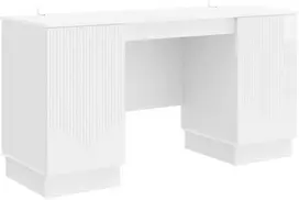 Stalas Itin blizgi balta 142,5 x 50 x 75 cm Apdirbta mediena