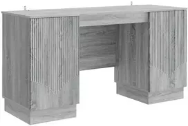 Stalas Pilka sonoma ąžuolo 142,5 x 50 x 75 cm Apdirbta mediena