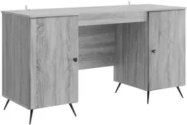 Stalas Pilka sonoma ąžuolo 142,5 x 50 x 75 cm Apdirbta mediena