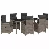 Lauko baldų komplektas Lauko valgomojo komplektas 7 pcs