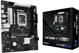 Pagrindinė plokštė Motininė plokštė - Asrock H810M-P GEN5, LGA 1851, Dual-Channel DDR5, HDMI 2.1, Juoda