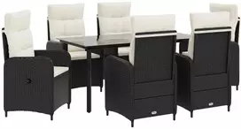 Lauko baldų komplektas Sofa Stalo Rinkinys su pagalve su pagalve 7 pcs