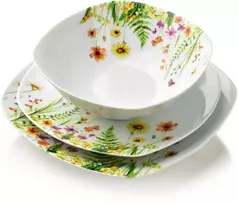 Affek Design LEA GELB 18 dalių pietų servizas, dubenėlis 500 ml, 16,5/19,5/22 cm