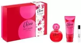 Set Kate Spade: Cherie Eau De Parfum For Women, 100 ml + Cherie Eau De Parfum For Women 7.5 ml + Cherie Moisturising Losjonas kūnui, 100 ml