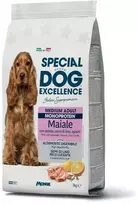 Monge Special Dog Exc. Monoprotein sausas pašaras vidut. veislių suaug. šunims su kiauliena 3kg