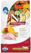 FARMINA N&D TROPICAL SELECTION - CAT Dry vištiena, Spelt, avižos NEUTERED 300 gr