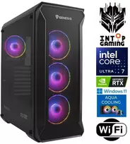 Stacionarus kompiuteris INTOP AQUA Ultra 7 270K Plus 64GB DDR5 2TB SSD M.2 NVME+4TB RTX5070 12GB WiFi WIN11Pro (RW85514) (Atnaujinta)
